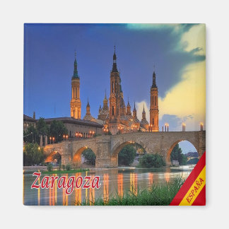 Imán panorama zES150 ZARAGOZA, España, Fridge