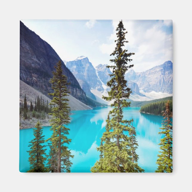 Imán Panorámica del Lago Moraine | Valle de los Diez Pi (Frente)
