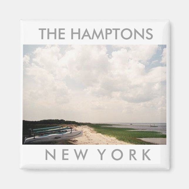 Imán panorámico de Hamptons (Frente)