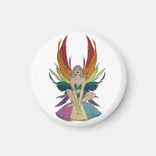 Imán Pansexual Faerie (Frente)