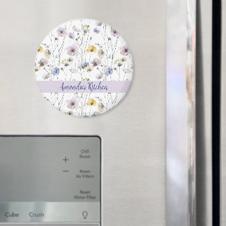 Imán Pansias de acuarela de bonito personalizadas