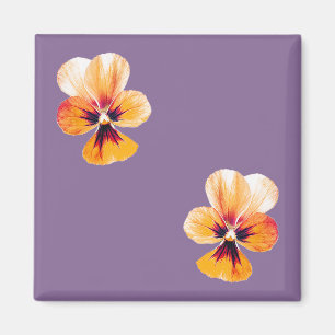Imán Pansies naranjas