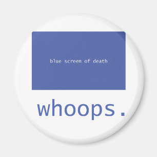 Imán ¡Pantalla azul de la muerte - chillidos!