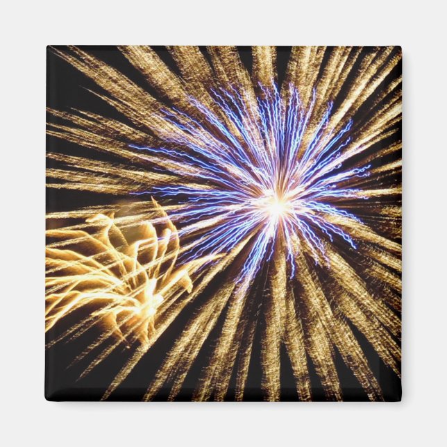 Imán Pantalla de fuegos artificiales de tamaño consider (Frente)