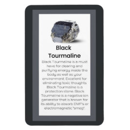 Imán Pantalla de joyas de cristales tumorales negras