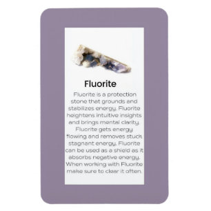 Imán Pantalla De Joyas Fluorite Crystal Gemstone