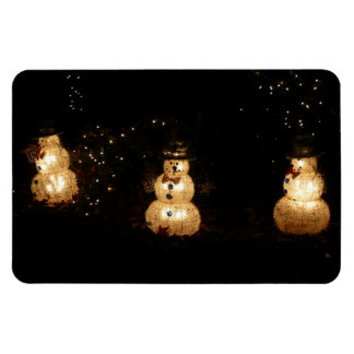 Imán Pantalla de luz de vacaciones de Snowman