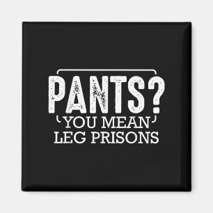 Imán Pantalones que se refieren a las prisiones de Pier
