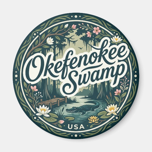 Imán Pantano de Okefenokee EE. UU. (Frente)