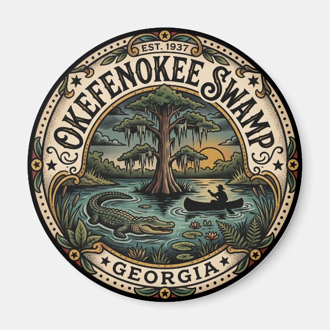 Imán Pantano Okefenokee EE. UU. (Frente)