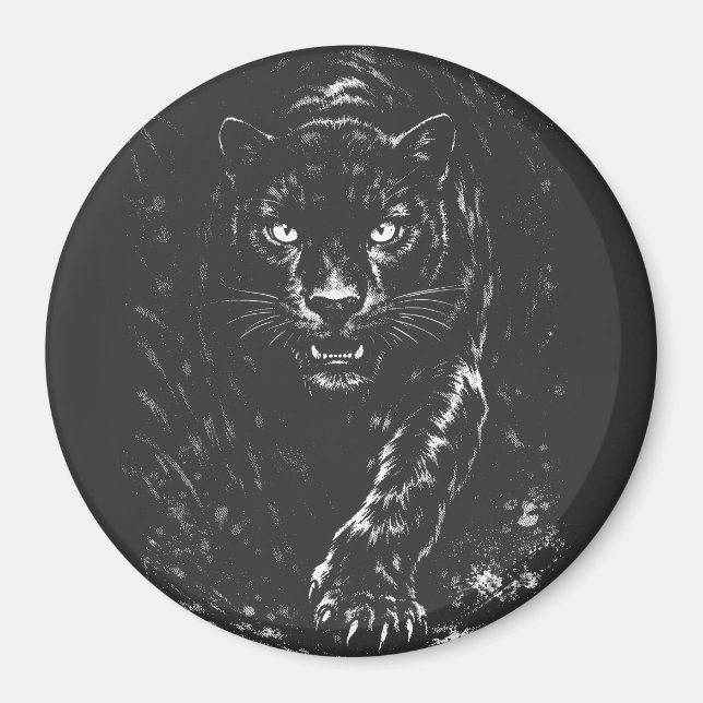 Imán Pantera Negra — por BurnsInHell (Frente)