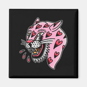 Imán Panther Rosa X Corazón Amor Tradicional Flash Prem