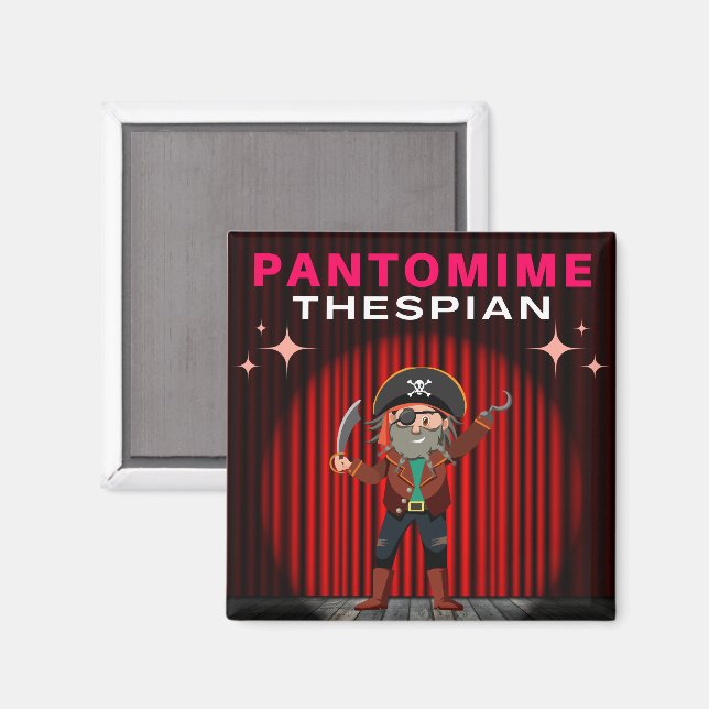 Imán Pantomime Thespian - Capitán Hook (Anverso/Reverso)
