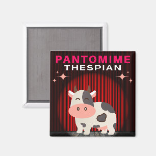 Imán Pantomime Thespian - vaca pantomime
