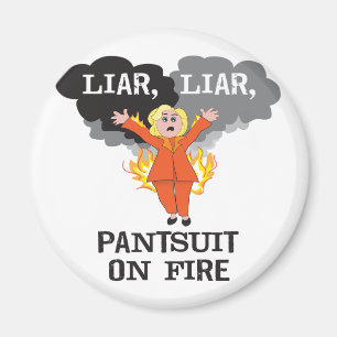 Imán Pantsuit en el fuego