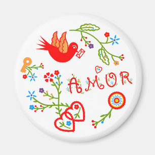 Imán pañuelos de amor de San Valentín