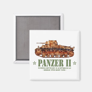 Imán Panzer II A2 Guerra Mundial Dos tanques de luz ale