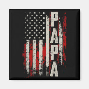 Imán PAPA Abuelo Patriótico Bandera Americana Día del P