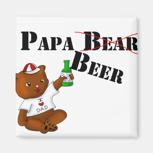 Imán Papa Beer Magnet (Frente)