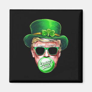 Imán Papa Ck Trump Día de San Patricio Trébol Afortunad