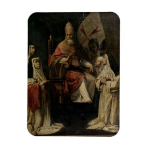 Imán Papa Clemente VIII que bendice a las monjas