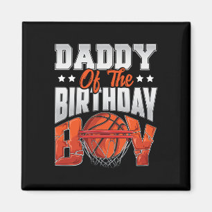 Imán Papá cumpleaños de baloncesto Boy Family Baller b-