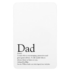 Imán Papá, Daddy, Definición de padre en blanco y negro