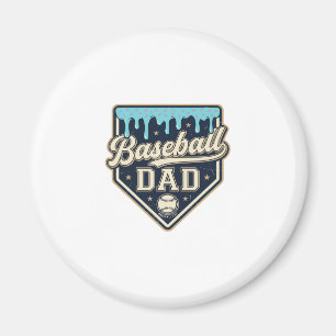Imán Papá de béisbol goteante plato de home vintage vec