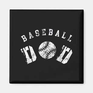 Imán Papá de béisbol retro Feliz día del padre para hom