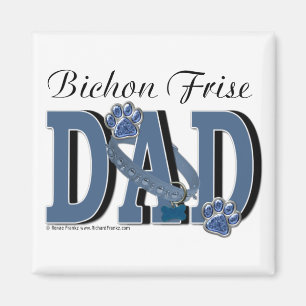 Imán PAPÁ de Bichon Frise