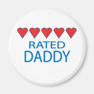 Imán Papá de cinco corazones