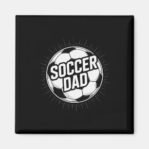 Imán Papá de Fútbol Jugador Dedicado Apoyo Familia Jueg