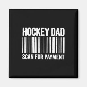Imán Papá de Hockey Escanea para Pagar con Byrcode Dive