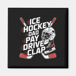 Imán Papá de hockey sobre hielo paga el aplauso de la u