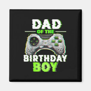 Imán Papá De La Familia De Videojuegos De Cumpleaños