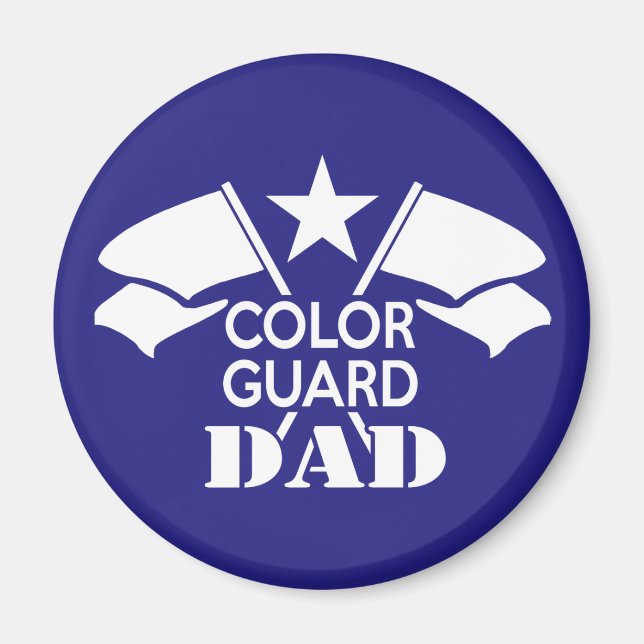Imán Papá de la Guardia de colores (Frente)