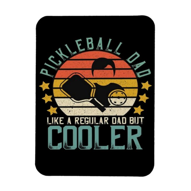 Imán Papá de Pickleball Como Un Papá Regular Pero Más G (Vertical)