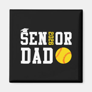 Imán Papá de último año 2026 Softbol Clase de graduació