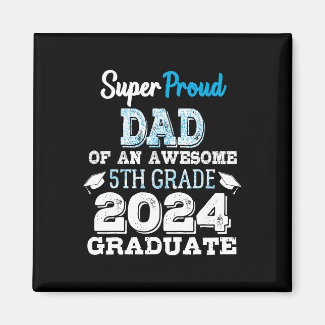 Imán Papá De Un Graduado De 5º Grado 2024 (Frente)