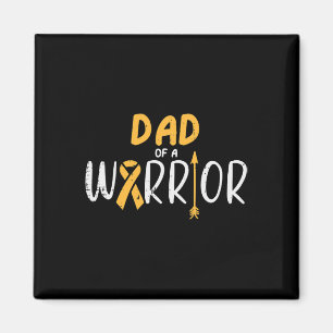 Imán Papá De Una Cinta Guerrera De Cáncer Infantil Conc