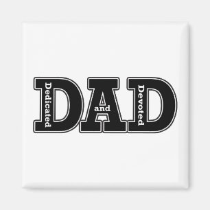 Imán Papá dedicado y devoto tipográfico