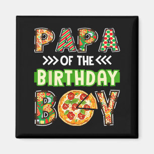 Imán Papa del chico cumpleañero amante de la pizza fies