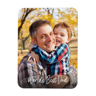Imán Papá del Mundo Personalizado con Foto