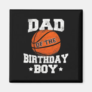 Imán Papá Del Niño De Cumpleaños Padre De Bysketbyll Pa
