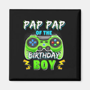 Imán Papá del niño de cumpleaños Videojugador coinciden