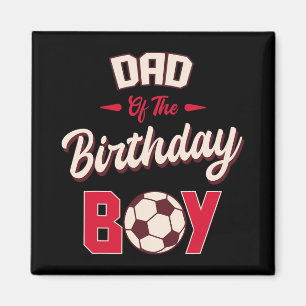 Imán Papá Del Partido De Cumpleaños Del Jugador De Fútb