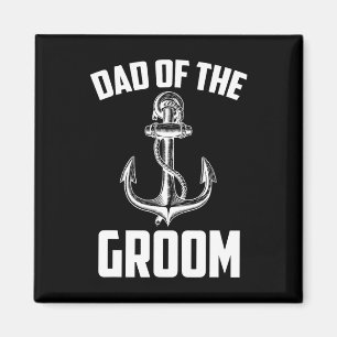 Imán Papá Del Partido Náutico Groom Favorece Al Boda Pa