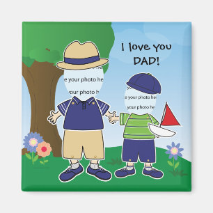 Imán Papá del personalizable te amo
