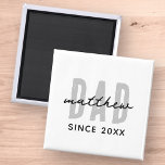 Imán Papá desde el 20XX Preppy simple moderno<br><div class="desc">Este diseño sencillo y moderno se compone de una tipografía de san serif.</div>