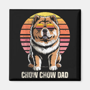 Imán Papá divertido dueño de Chow Chow retro genial Pro